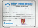 Certified by Driver Training Institute