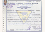 Certified by Institute of Driving Training & Research