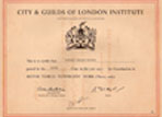 Certified by City & Guilds of London Institute